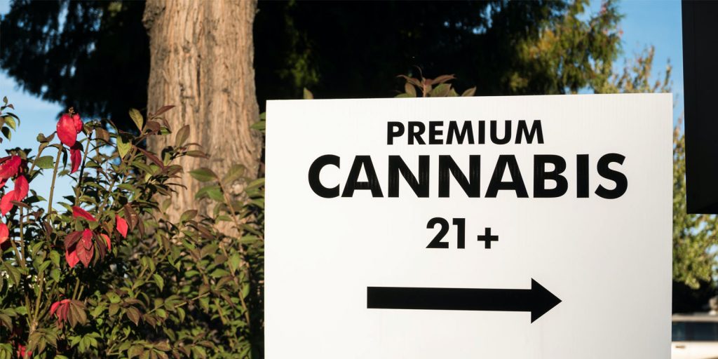 Sign-for-premium-cannabis-dispensary-21-plus