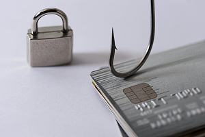 Hook and lock by credit card