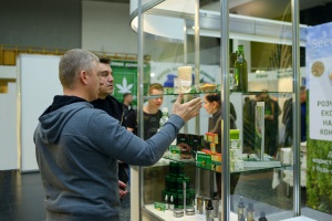 two men shopping at a cannabis store covered with E&O insurance coverage
