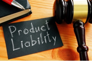 product liability is shown on the photo using the text