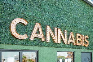 storefront sign of a cannabis store