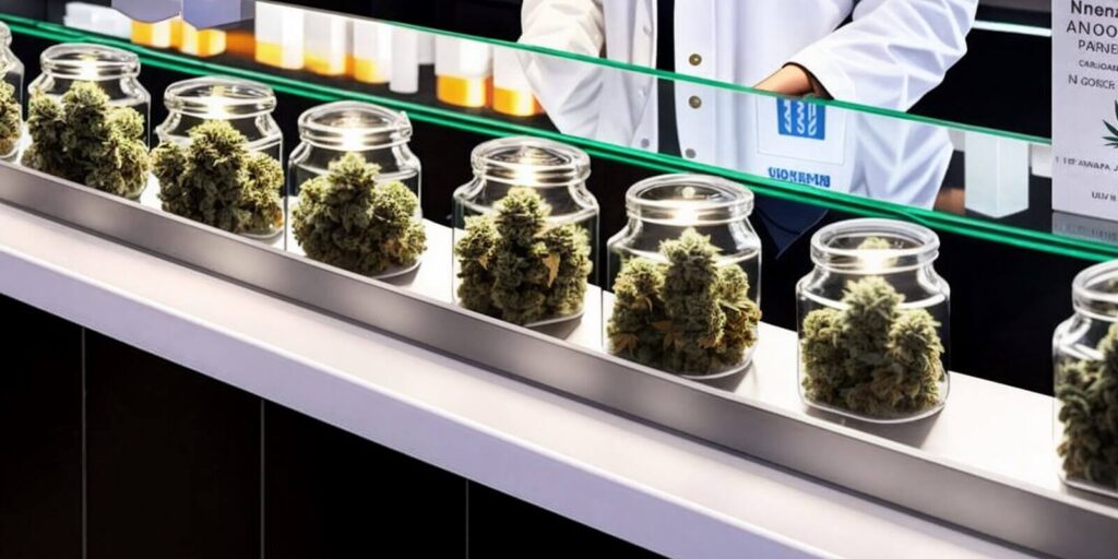 budtender in a cannabis dispensary
