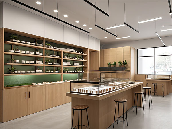 modern simple cannabis shop