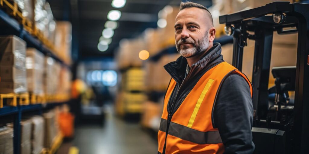 corporate portrait of a warehouse operator