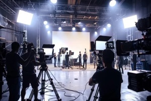 video or film production studio used in shooting videography or photography and photo sets