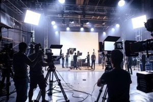 video or film production studio used in shooting videography or photography and photo sets