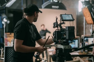 director of photography with a camera in his hands on the set