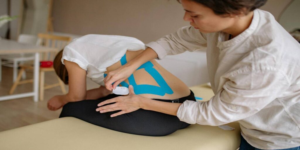 An Injured Studio Employee Getting Medical Treatment