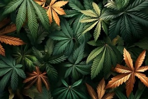 various cannabis leaves