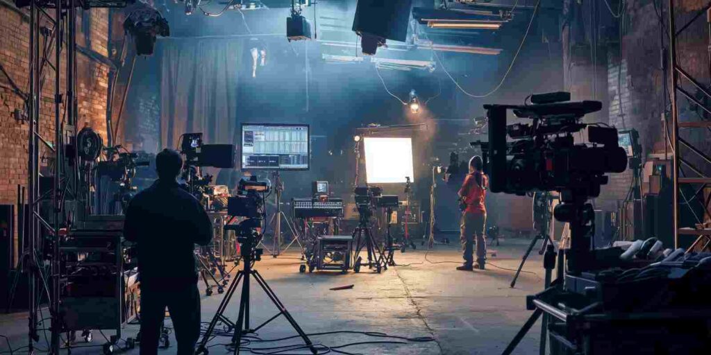 Studio Setup for Video Clip Filming