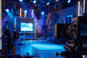 Cameras Are Ready to Record a Reality TV Show in a Studio